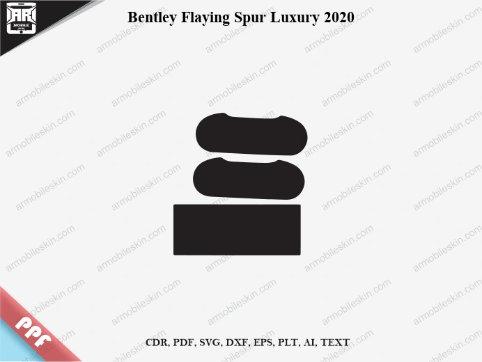 Bentley Flaying Spur Luxury 2020 Car Screen PPF Template Vector Cut File