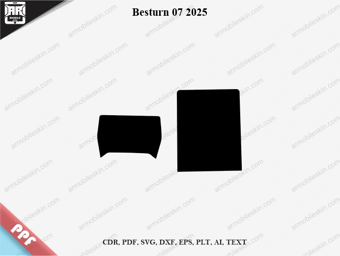 Besturn 07 2025 Car Screen PPF Template Vector Cut File