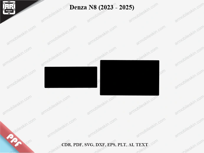 Denza N8 (2023 – 2025) Car Screen PPF Template Vector Cut File