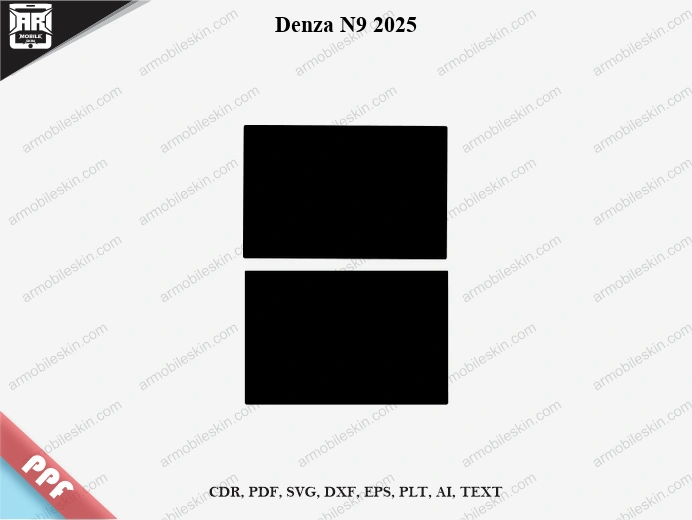 Denza N9 2025 Car Screen PPF Template Vector Cut File