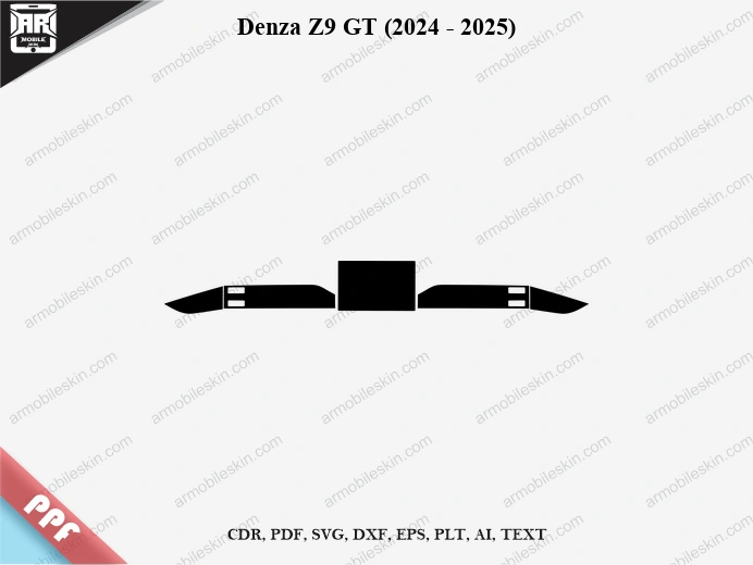 Denza Z9 GT (2024 – 2025) Car Screen PPF Template Vector Cut File