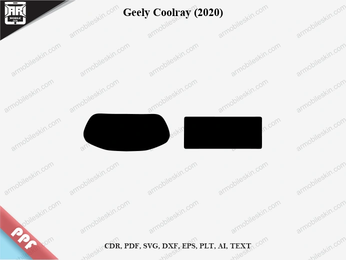 Geely Coolray (2020) Car Screen PPF Template Vector Cut File