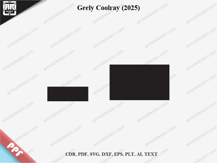 Geely Coolray (2025) Car Screen PPF Template Vector Cut File