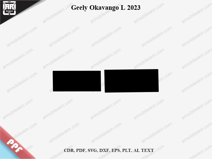 Geely Okavango L 2023 Car Screen PPF Template Vector Cut File
