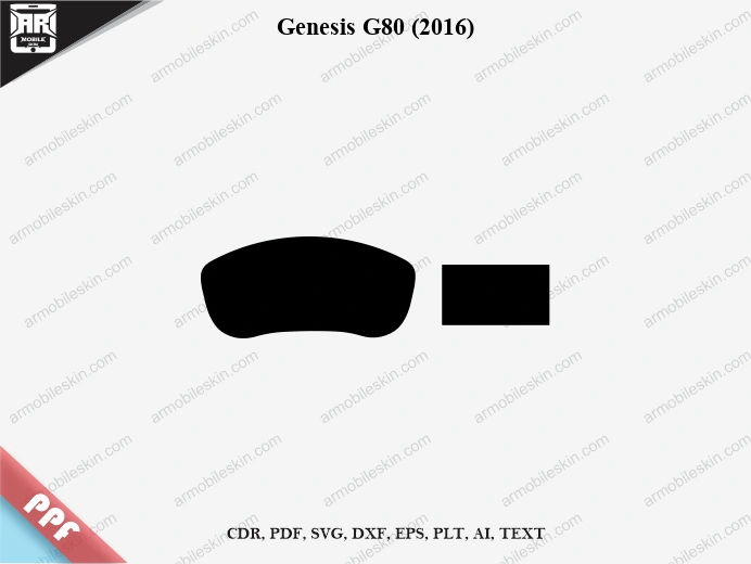 Genesis G80 (2016) Car Screen PPF Template Vector Cut File