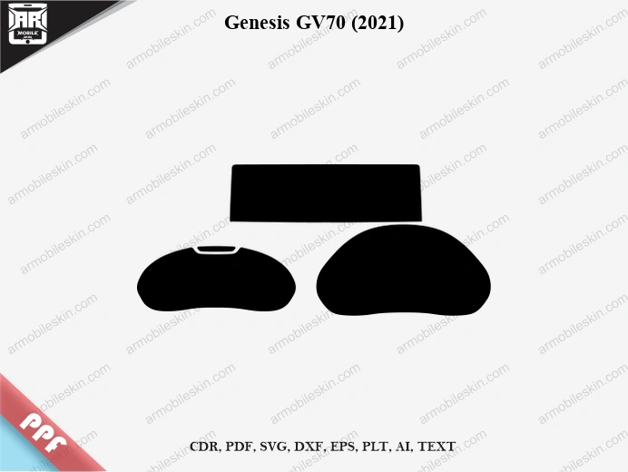 Genesis GV70 (2021) Car Screen PPF Template Vector Cut File