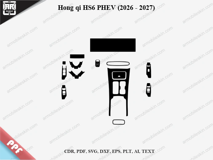 Hong qi HS6 PHEV (2026 - 2027) Car Interior PPF Template