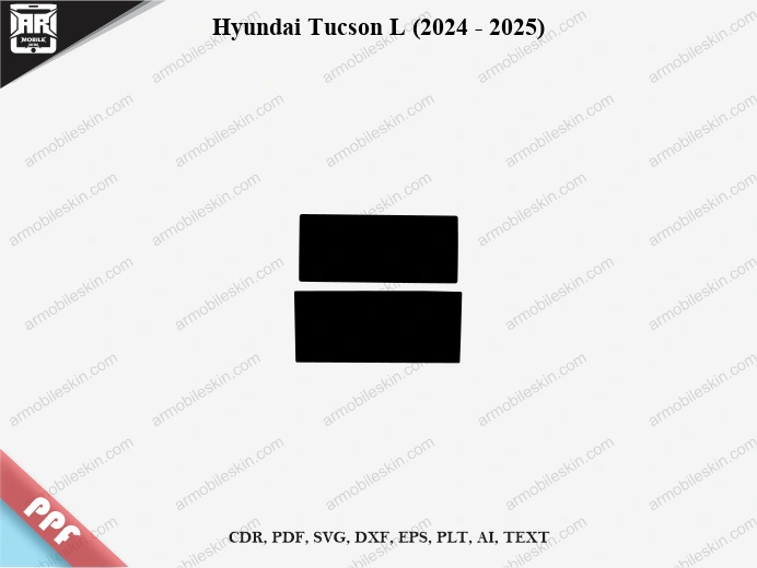 Hyundai Tucson L (2024 - 2025) Car Screen PPF Template Vector Cut File