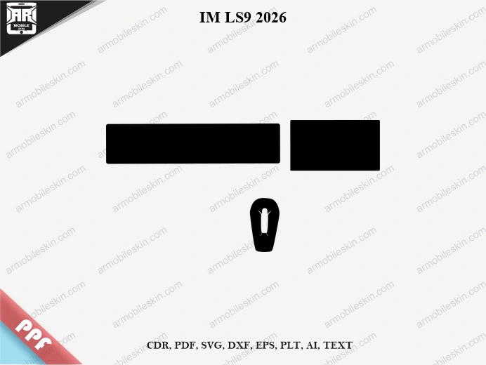 IM LS9 2026 Car Screen PPF Template Vector Cut File