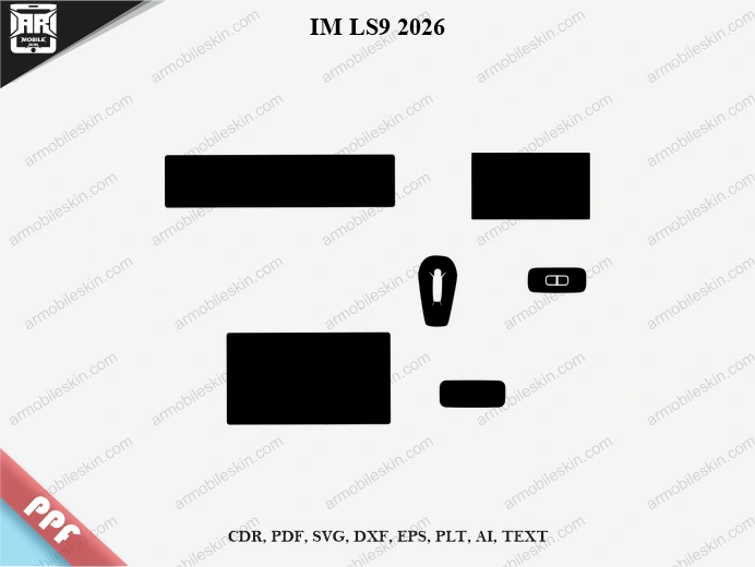 IM LS9 2026 Car Interior PPF Template