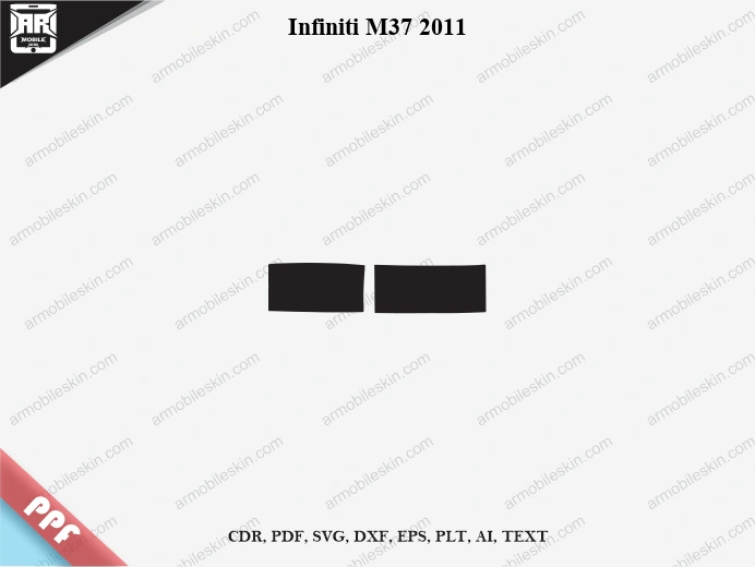 Infiniti M37 2011 Car Screen PPF Template Vector Cut File