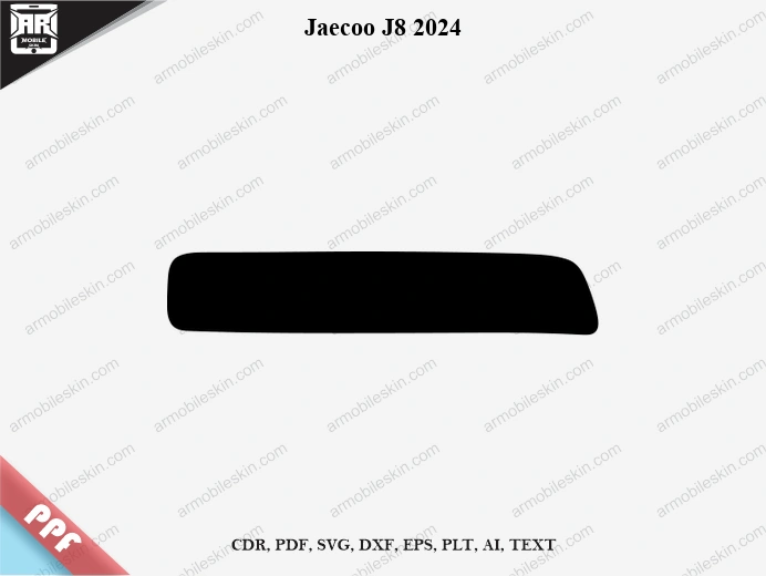 Jaecoo J8 2024 Car Screen PPF Template Vector Cut File