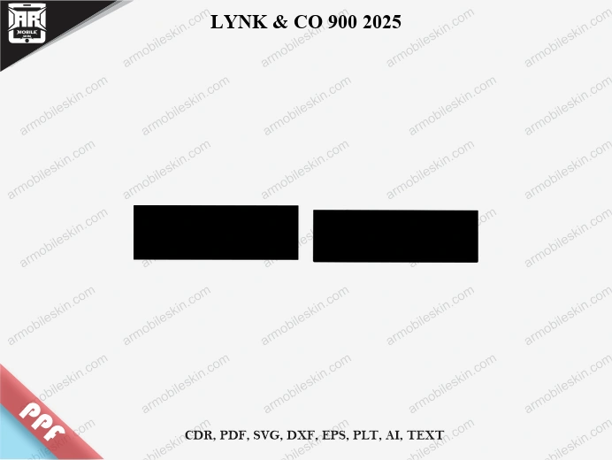 LYNK & CO 900 2025 Car Screen PPF Template Vector Cut File