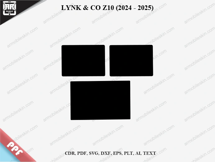 LYNK & CO Z10 (2024 - 2025) Car Screen PPF Template Vector Cut File