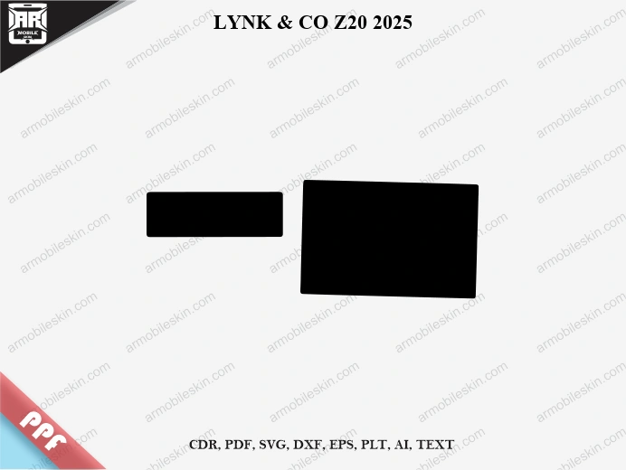 LYNK & CO Z20 2025 Car Screen PPF Template Vector Cut File