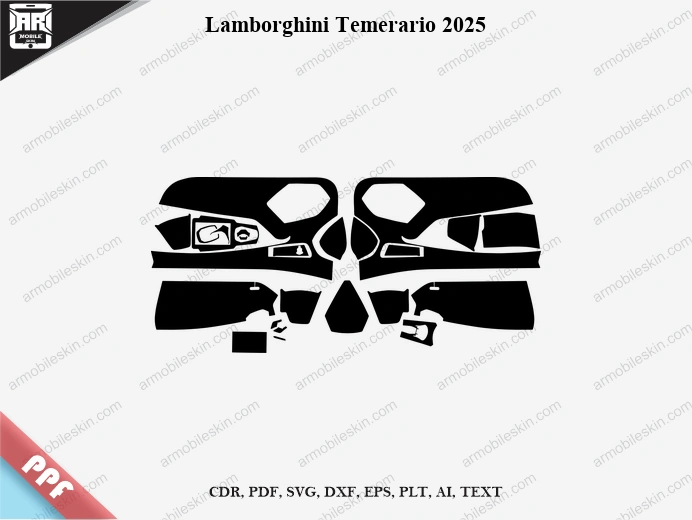 Lamborghini Temerario 2025 Car Interior PPF Template