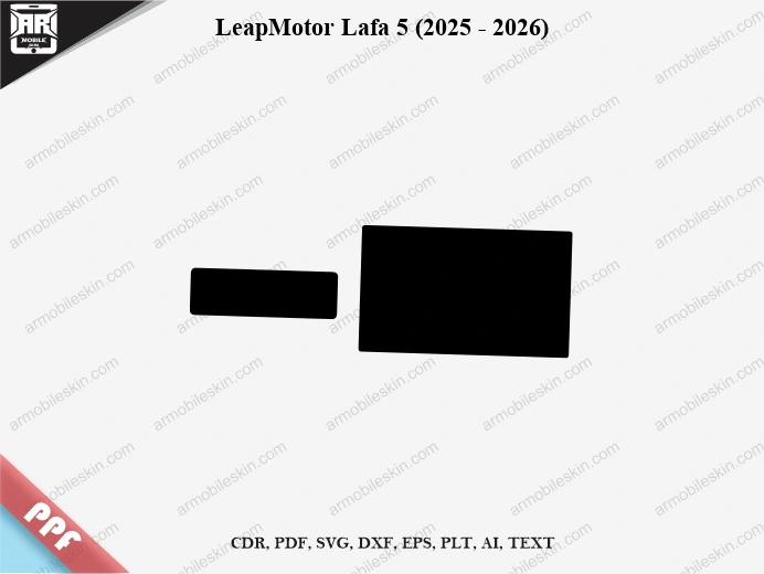 LeapMotor Lafa 5 (2025 - 2026) Car Screen PPF Template Vector Cut File
