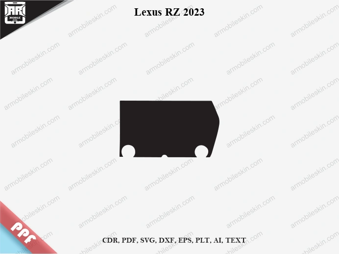 Lexus RZ 2023 Car Screen PPF Template Vector Cut File