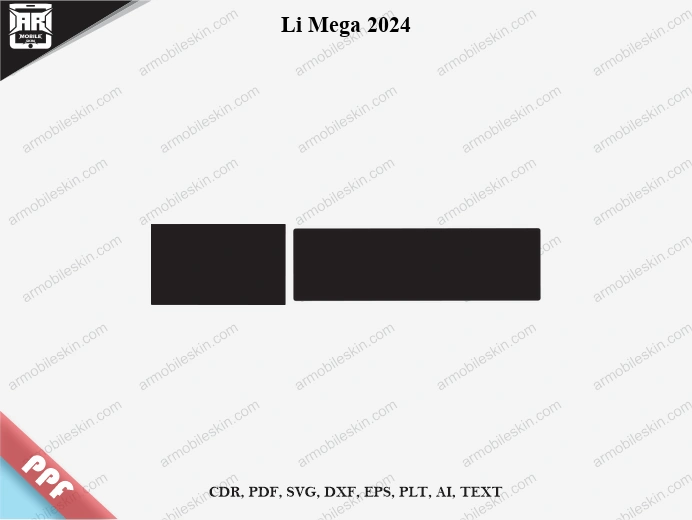 Li Mega 2024 Car Screen PPF Template Vector Cut File
