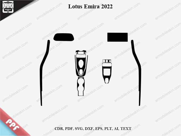 Lotus Emira 2022 Car Interior PPF Template