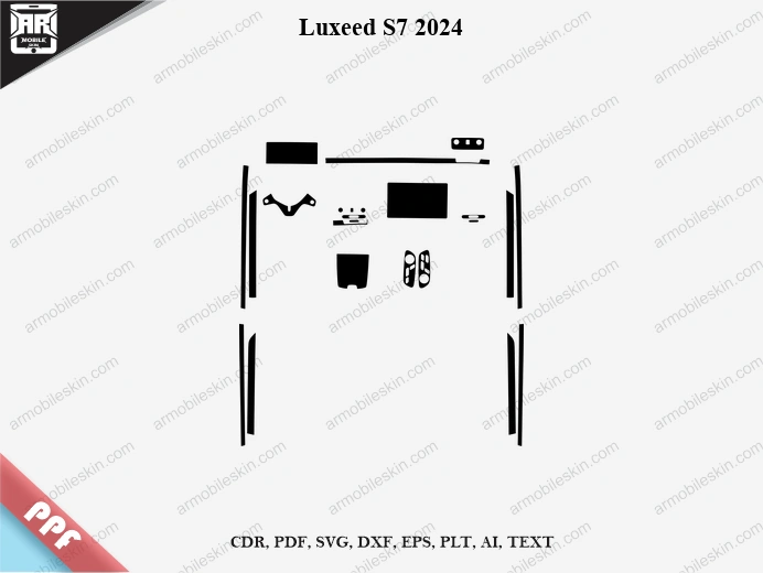Luxeed S7 2024 Car Interior PPF Template