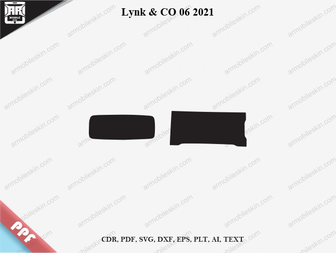 Lynk & CO 06 2021 Car Screen PPF Template Vector Cut File
