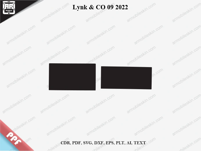 Lynk & CO 09 2022 Car Screen PPF Template Vector Cut File