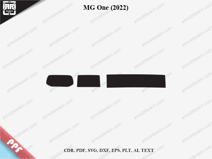 MG One (2022) Car Screen PPF Template Vector Cut File