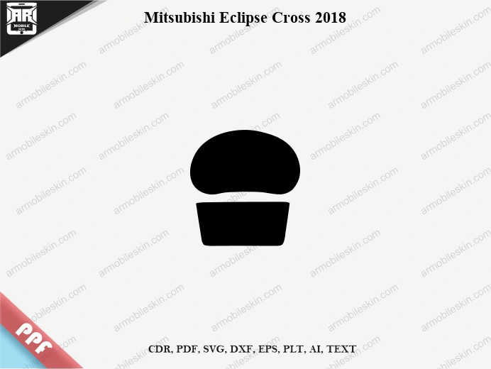 Mitsubishi Eclipse Cross 2018 Car Screen PPF Template Vector Cut File