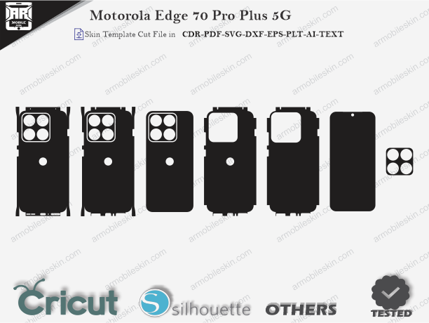 Motorola Edge 70 Pro Plus 5G Skin Template Vector Cut File