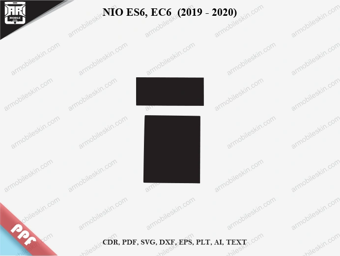 NIO ES6, EC6  (2019 – 2020) Car Screen PPF Template Vector Cut File