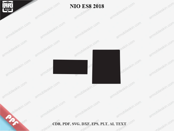NIO ES8 2018 Car Screen PPF Template Vector Cut File