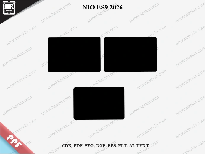 NIO ES9 2026 Car Screen PPF Template Vector Cut File