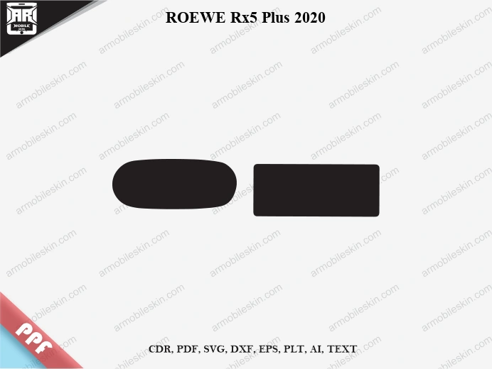 ROEWE Rx5 Plus 2020 Car Screen PPF Template Vector Cut File
