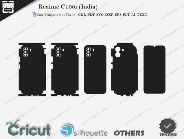 Realme C100i (India) Skin Template Vector Cut File