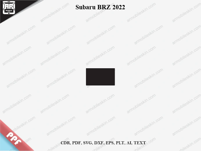 Subaru BRZ 2022 Car Screen PPF Template Vector Cut File