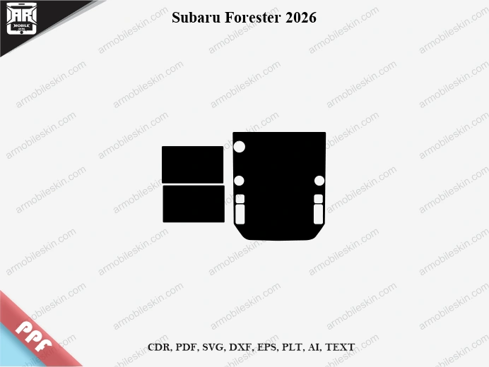 Subaru Forester 2026 Car Screen PPF Template Vector Cut File