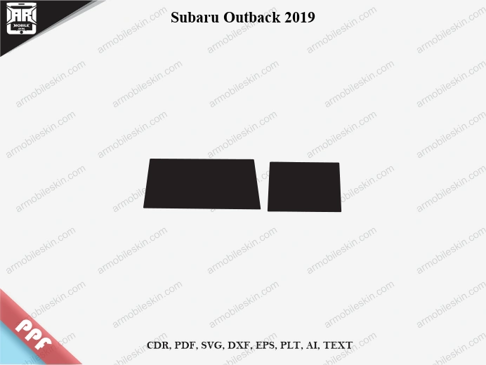 Subaru Outback 2019 Car Screen PPF Template Vector Cut File
