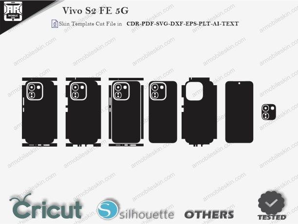Vivo S2 FE 5G Skin Template Vector Cut File