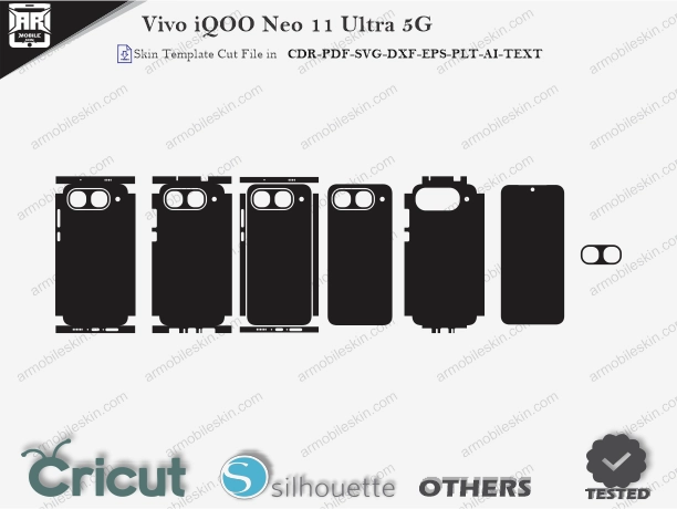 Vivo iQOO Neo 11 Ultra 5G Skin Template Vector Cut File