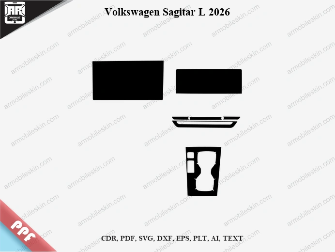Volkswagen Sagitar L 2026 Car Interior PPF Template