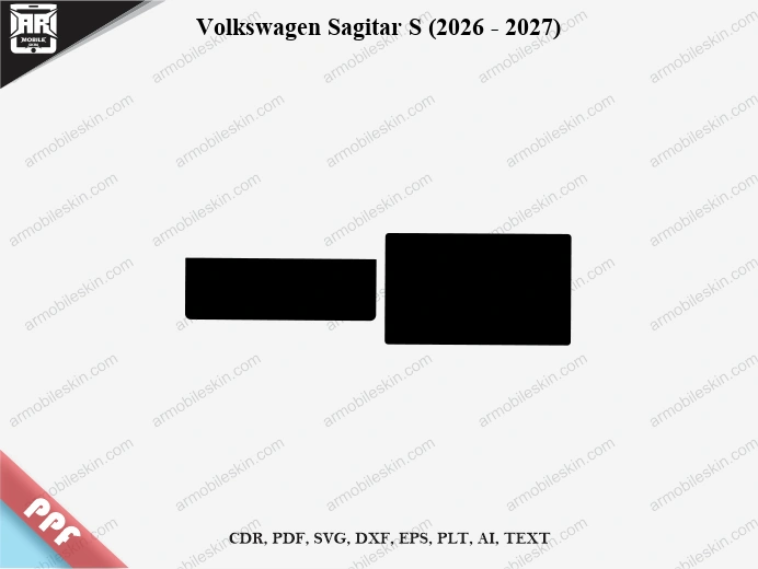 Volkswagen Sagitar S (2026 - 2027) Car Screen PPF Template Vector Cut File