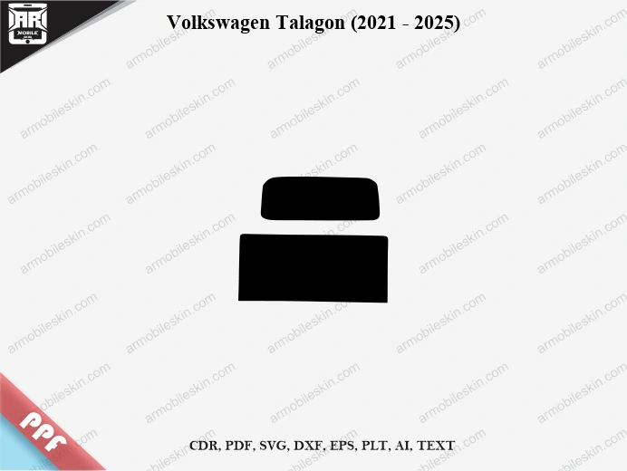 Volkswagen Talagon (2021 - 2025) Car Screen PPF Template Vector Cut File