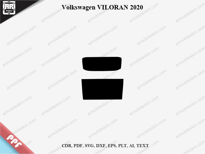 Volkswagen VILORAN 2020 Car Screen PPF Template Vector Cut File