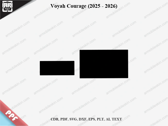 Voyah Courage (2025 - 2026) Car Screen PPF Template Vector Cut File