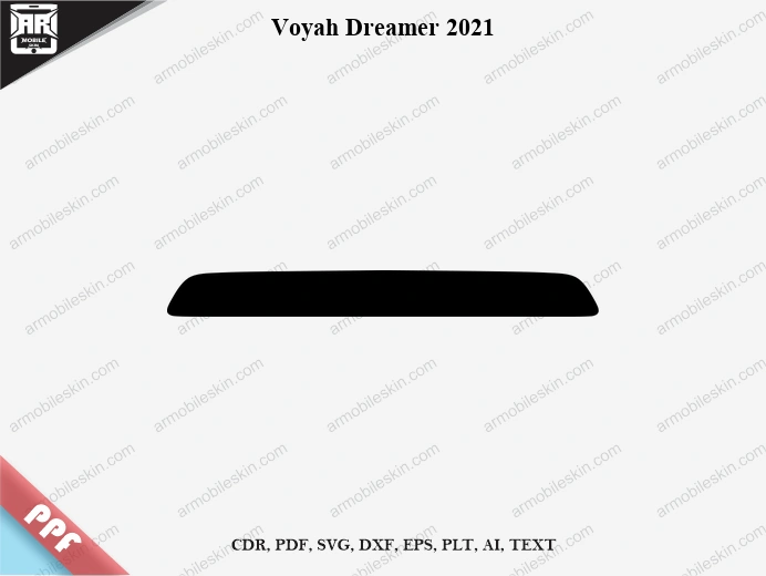 Voyah Dreamer 2021 Car Screen PPF Template Vector Cut File