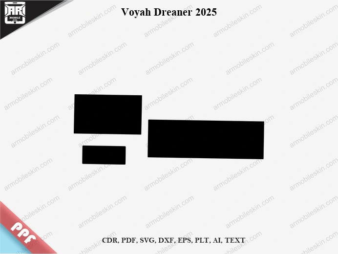 Voyah Dreaner 2025 Car Screen PPF Template Vector Cut File