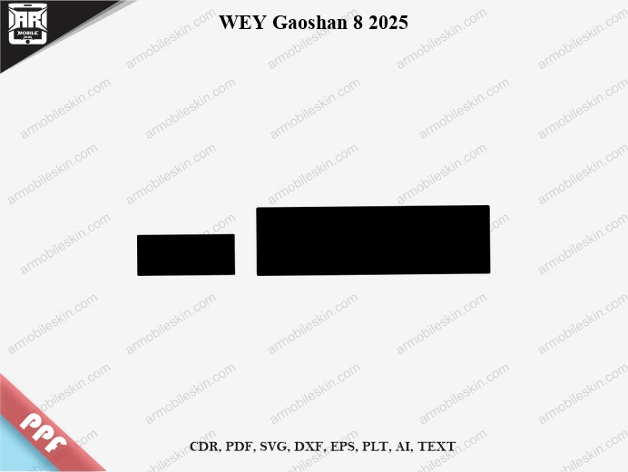 WEY Gaoshan 8 2025 Car Screen PPF Template Vector Cut File
