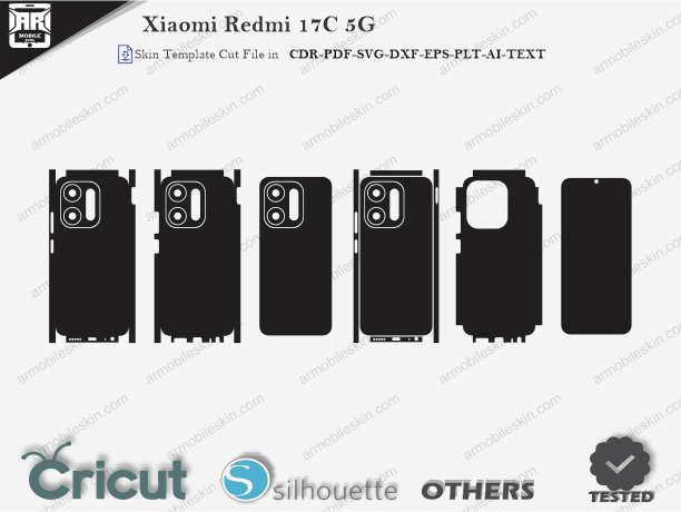 Xiaomi Redmi 17C 5G Skin Template Vector Cut File