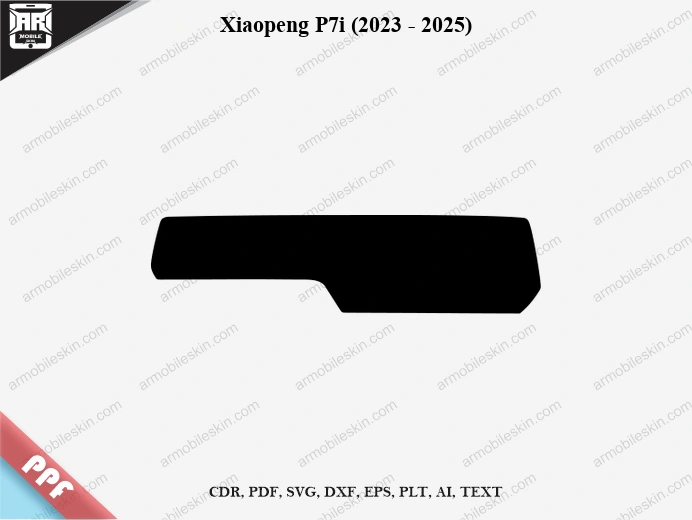 Xiaopeng P7i (2023 – 2025) Car Screen PPF Template Vector Cut File